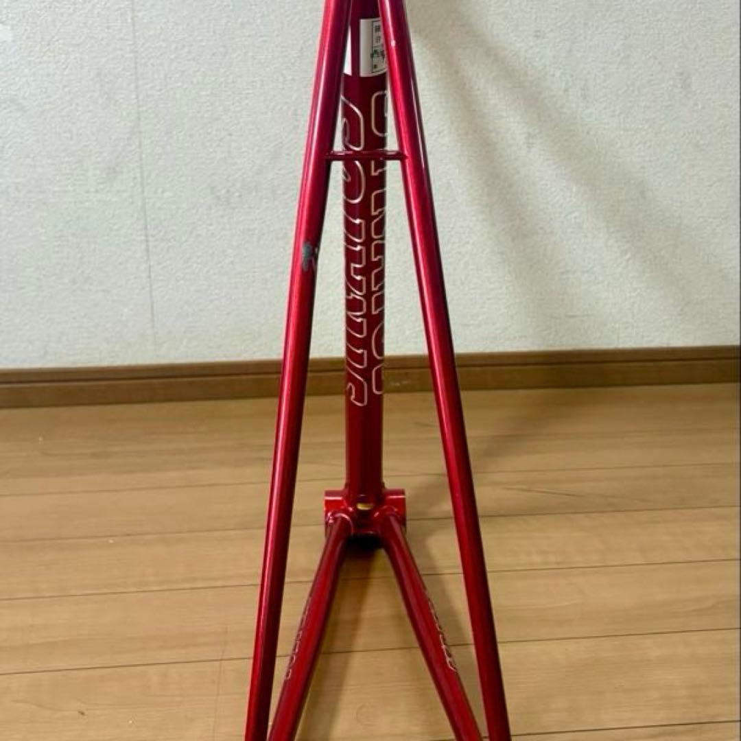 最終値下げ】NJS認定 STRATOS 競輪フレーム クロモリ ピスト レッド