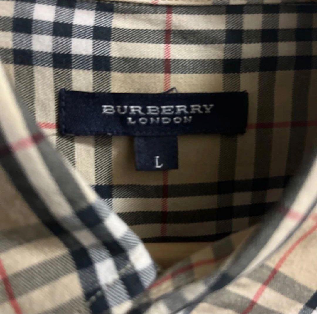 BURBERRY LONDON バーバリーロンドン ノバチェック長袖シャツ L - メルカリ