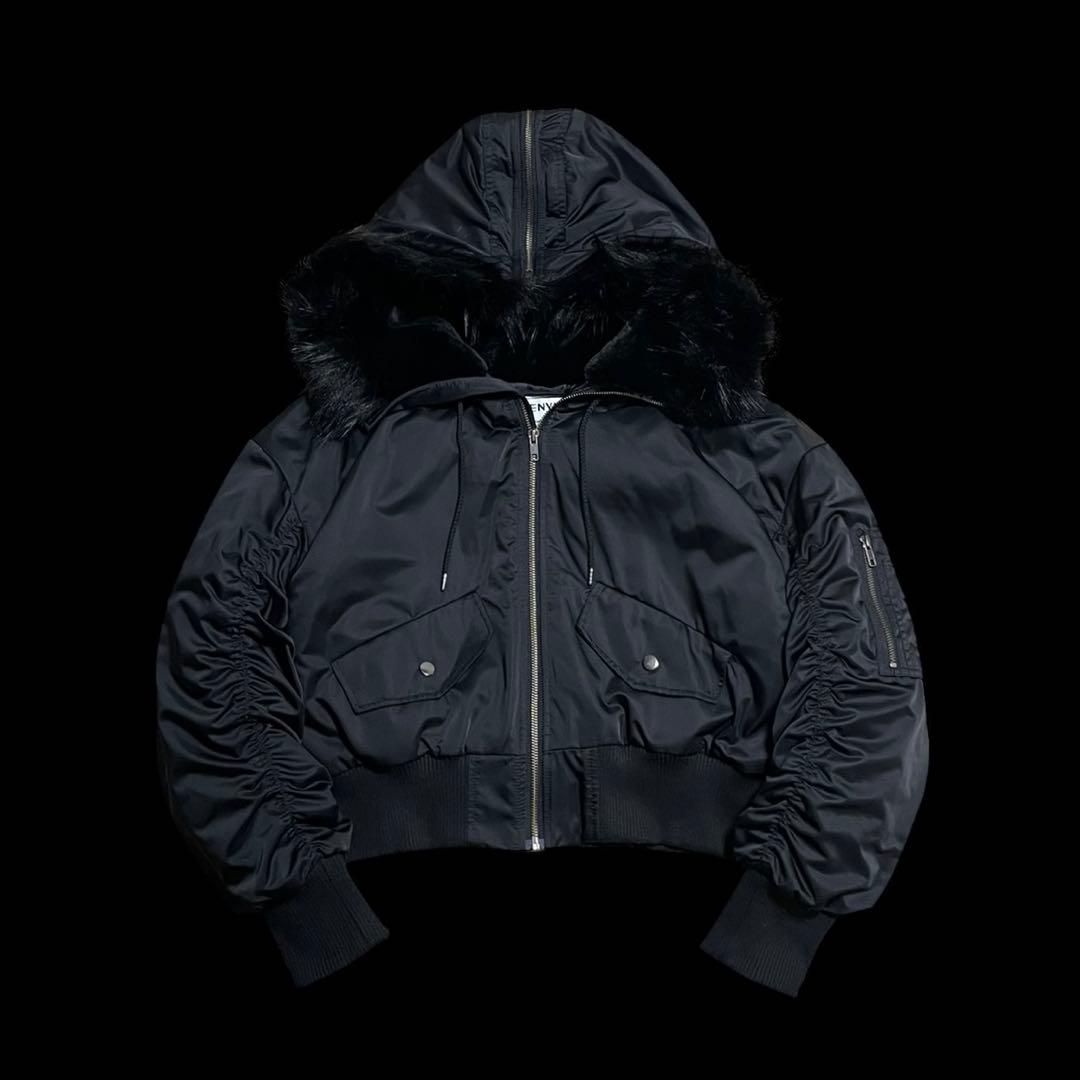 DIESEL N-2B Fur Flight Down Jacket Opium Diesel Men L Flight