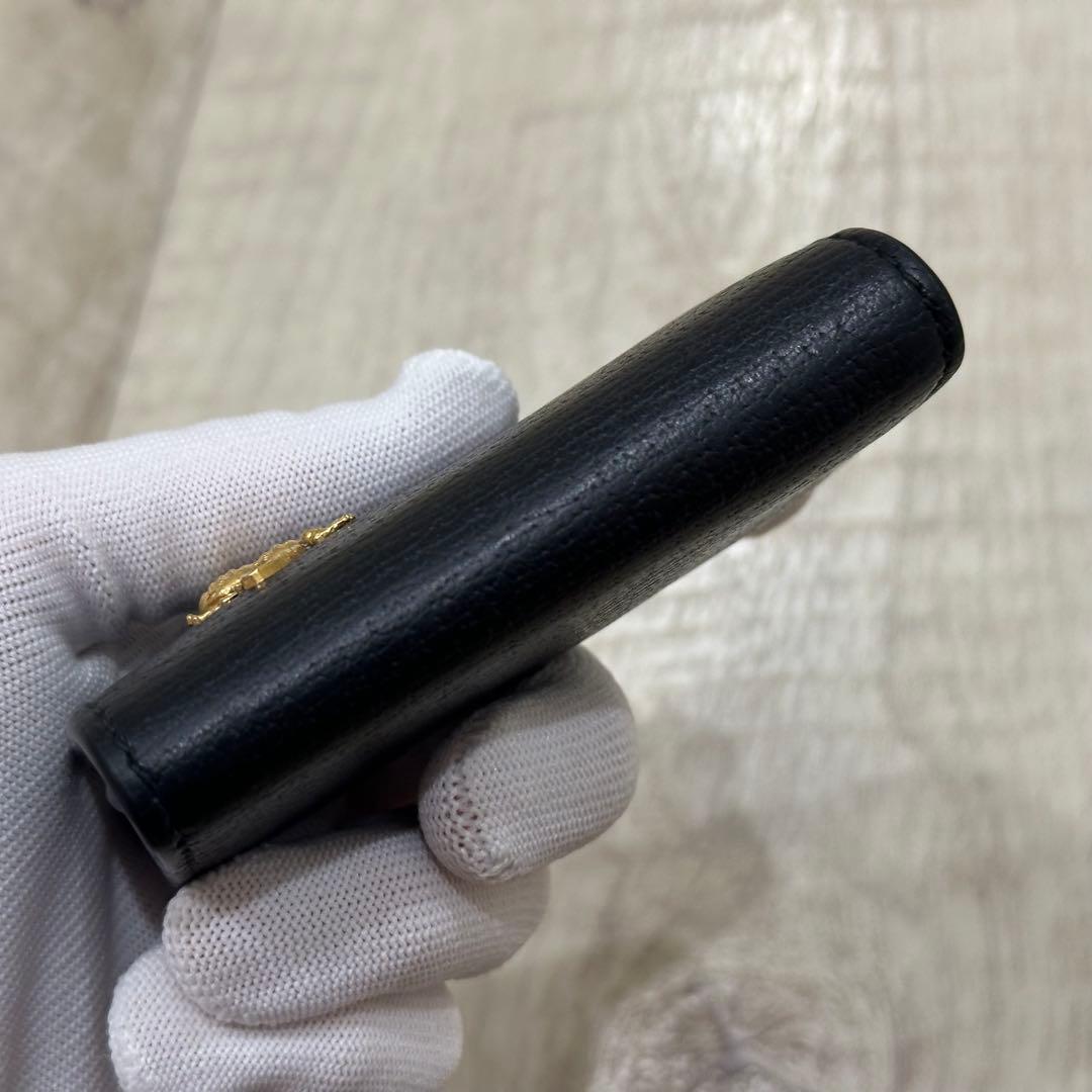 GUCCI アニマリエ 6連キーケース メタルビー レザー ブラック - メルカリ