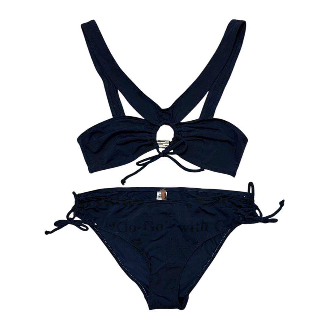 ジョンガリアーノ ヴィンテージ ニュースペーパー プリント 水着