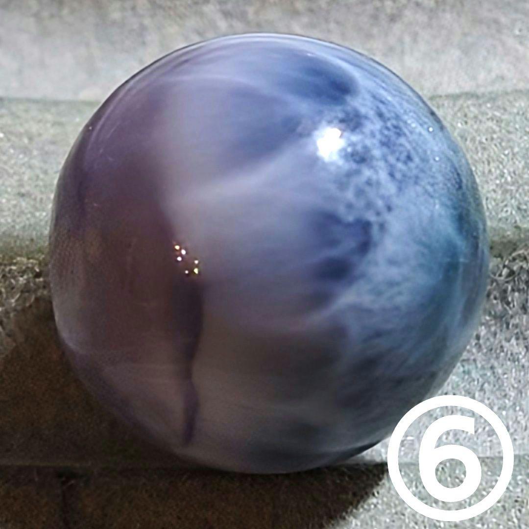 ★パープルラリマー？ 11.3ミリ珠 ビーズ⑥(珍品！) 1点モノ・送料無料】ラリマー 6ミリ ブレスレット 世界三大