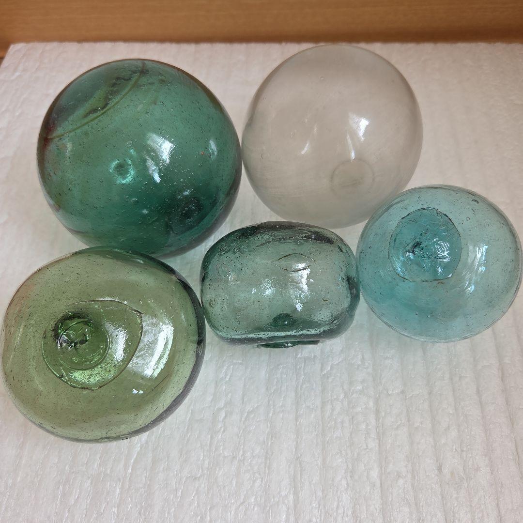 ガラス浮き玉 ガラス玉 特殊5個 ガラスの浮き玉 祈玉8号 | 浅原硝子製造所 【 北海道 スロウなお買い物