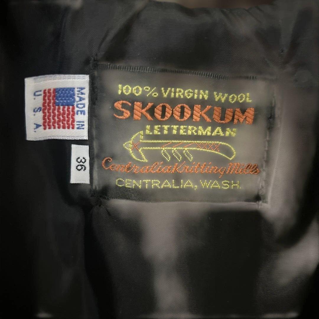 SKOOKUM スクーカム スタジャン 36 USA製 アメカジ