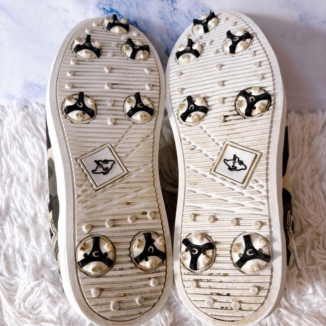 パーリーゲイツ カモフラ ハイカット ゴルフシューズ レディース 24cm