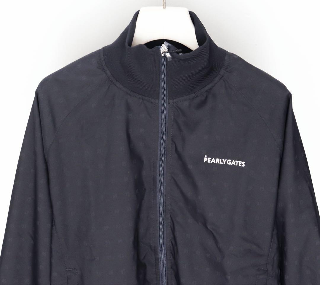 《パーリーゲイツ》新品 ロゴ総柄 はっ水 タフレックス フルジップジャケット 0