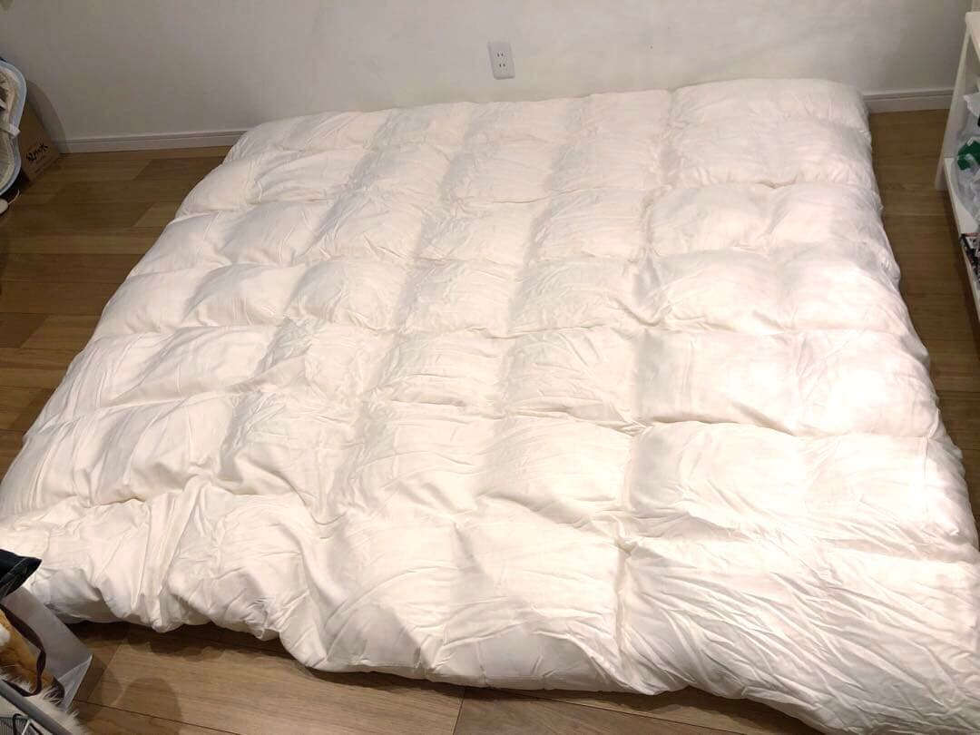 京都 眠の木 キング Sロング ポーランドグース93% 2.3k 専用カバー付