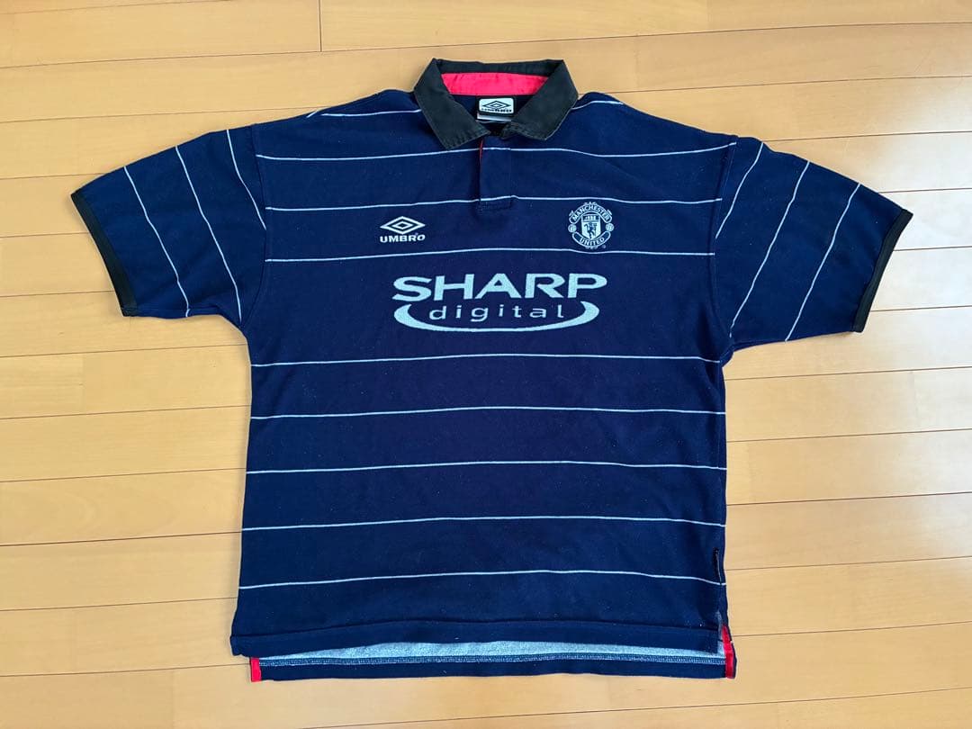 99-00マンチェスターユナイテッド　ユニフォーム　Lサイズ　アンブロ Umbro マンチェスターユナイテッド 99-00 Lサイズ 2XL 99〜00 Umbro