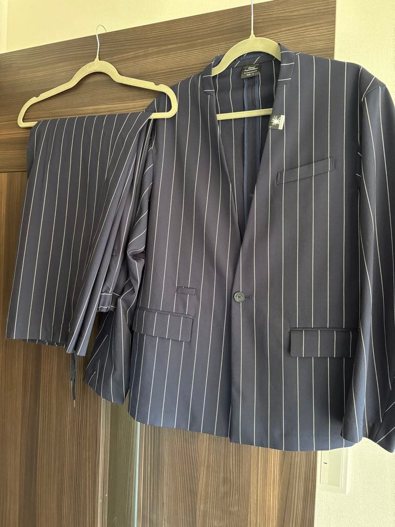 GU × MIHARA YASUHIROノーカラージャケット セットアップ ノーカラー