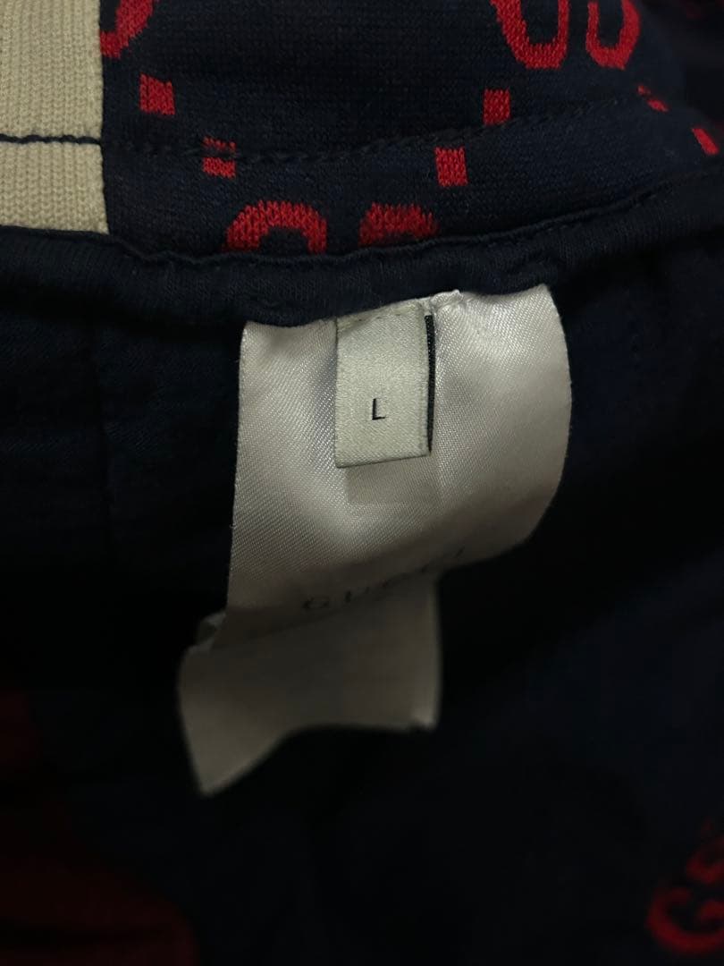 GUCCI GGロゴジャージXL/Lセット ネイビー/レッド 大幅SALE中 - メルカリ