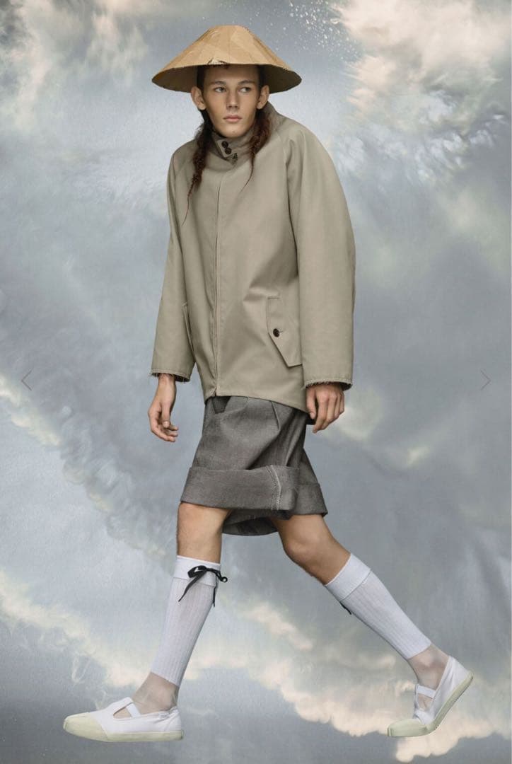 メゾンマルジェラ24SS S67AM0075ビートルバックルジャケットブルゾン