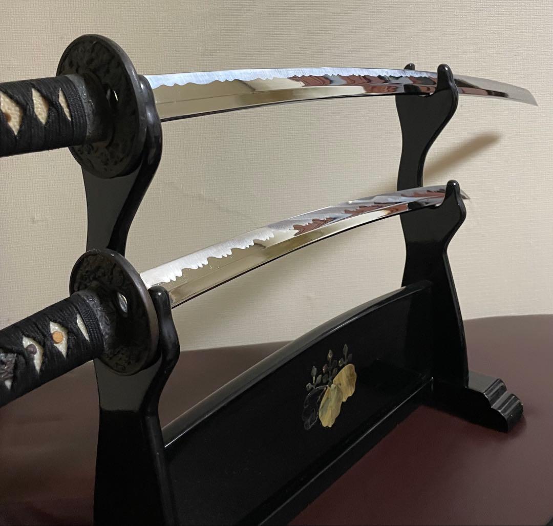模造刀 居合刀 刀掛け 螺鈿 武具 v311