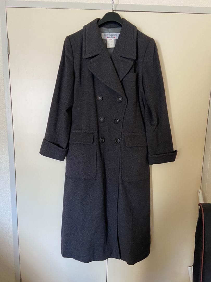 連休セール Yves Saint Laurent グレー ロングコート ysl-902348.jpg?v=1731226171