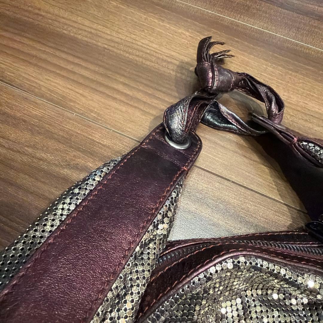 クロエ Chloe メタリック パーティバッグ クロエのメタリック×レザーの
