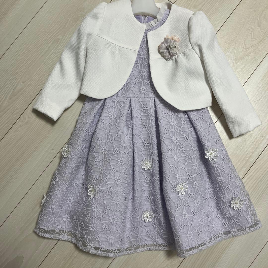 プティマイン　フォーマルワンピースセット　120 コサージュ付　入学式　卒園式 プティマイン 120 卒園式 入学式 プティマイン 120 入学式 女の子 卒園