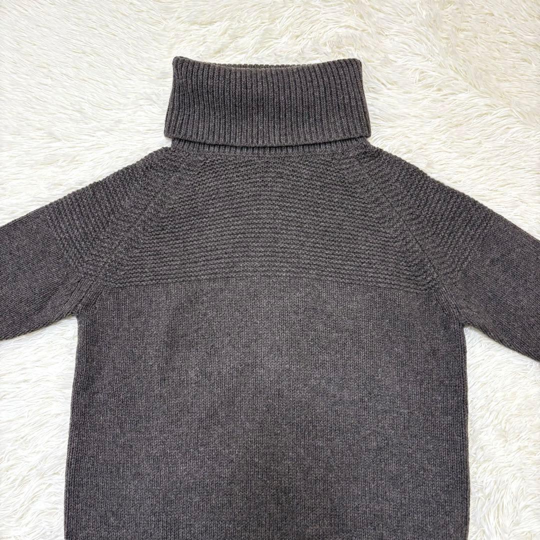 美品 TICCA ウール100％ ニットワンピース タートルネック ティッカ