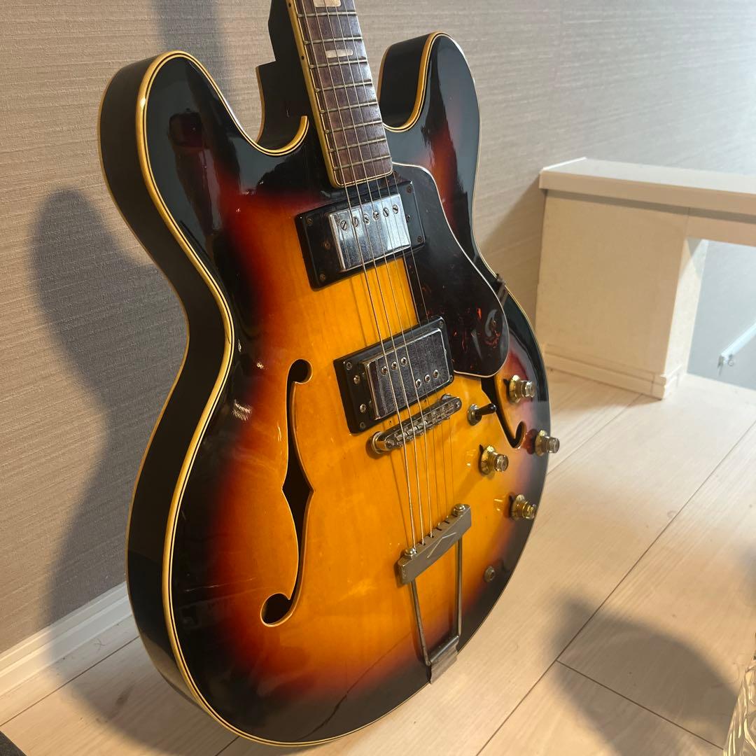 【まさ】ビザールギター　セミアコ　1960年代　kawai テスコ？ Kawai Mayfair Teisco 1960年代 Electric Guitar テスコ カワイ エレキ