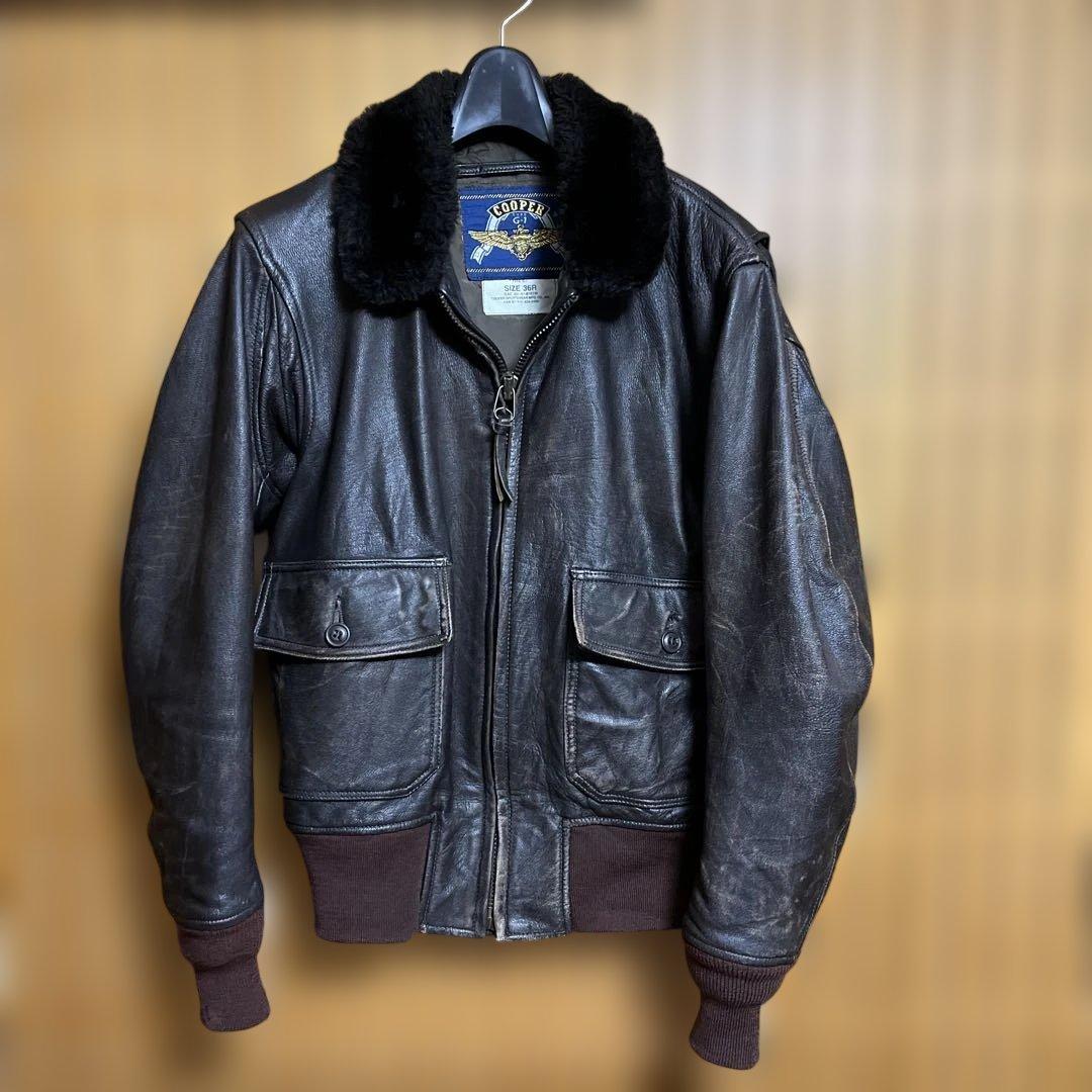 ジョー太郎　米軍海軍　G-1 フライトジャケット　COOPER社 2503041153461.jpg