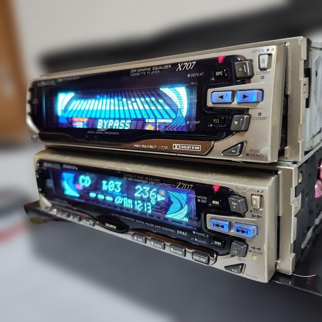 KENWOOD X707 Z707 CDプレーヤーセット 激安