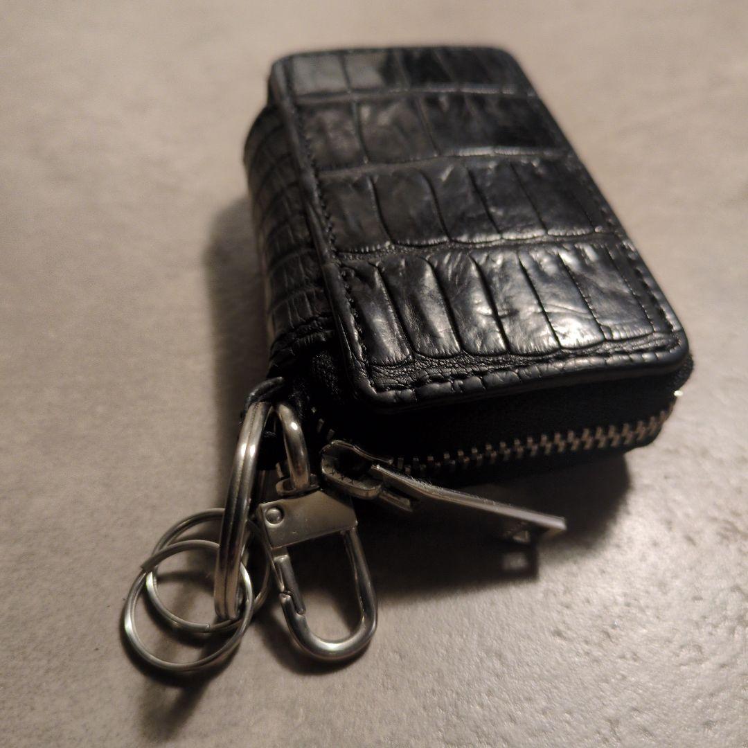 THE SOLE クロコダイル スマートキーケース ブラック THE SOLE クロコダイルスマートキーケース BROOK Online Store