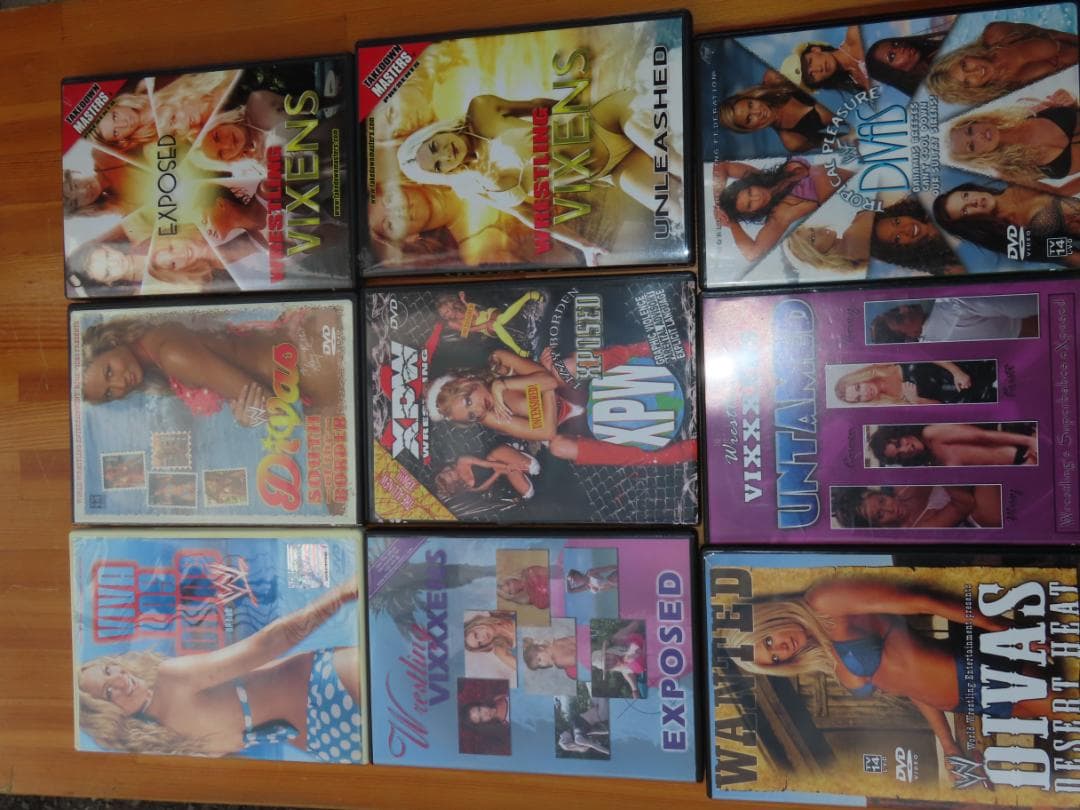輸入盤WWF wwe 女子プロレスラーDVD 格闘技 プロレス 14本