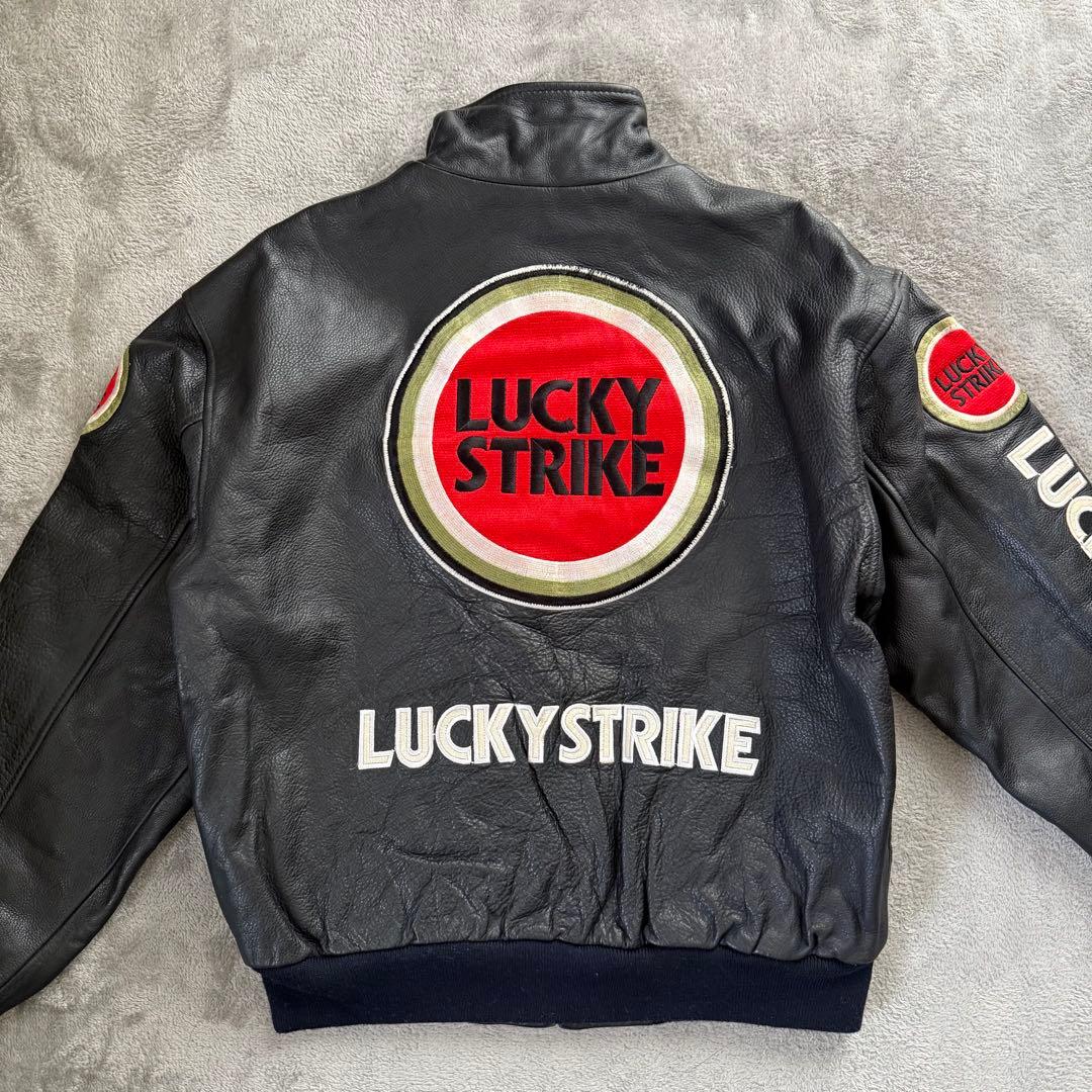 希少】 90s ラッキーストライク レザージャケット Lサイズ - メルカリ