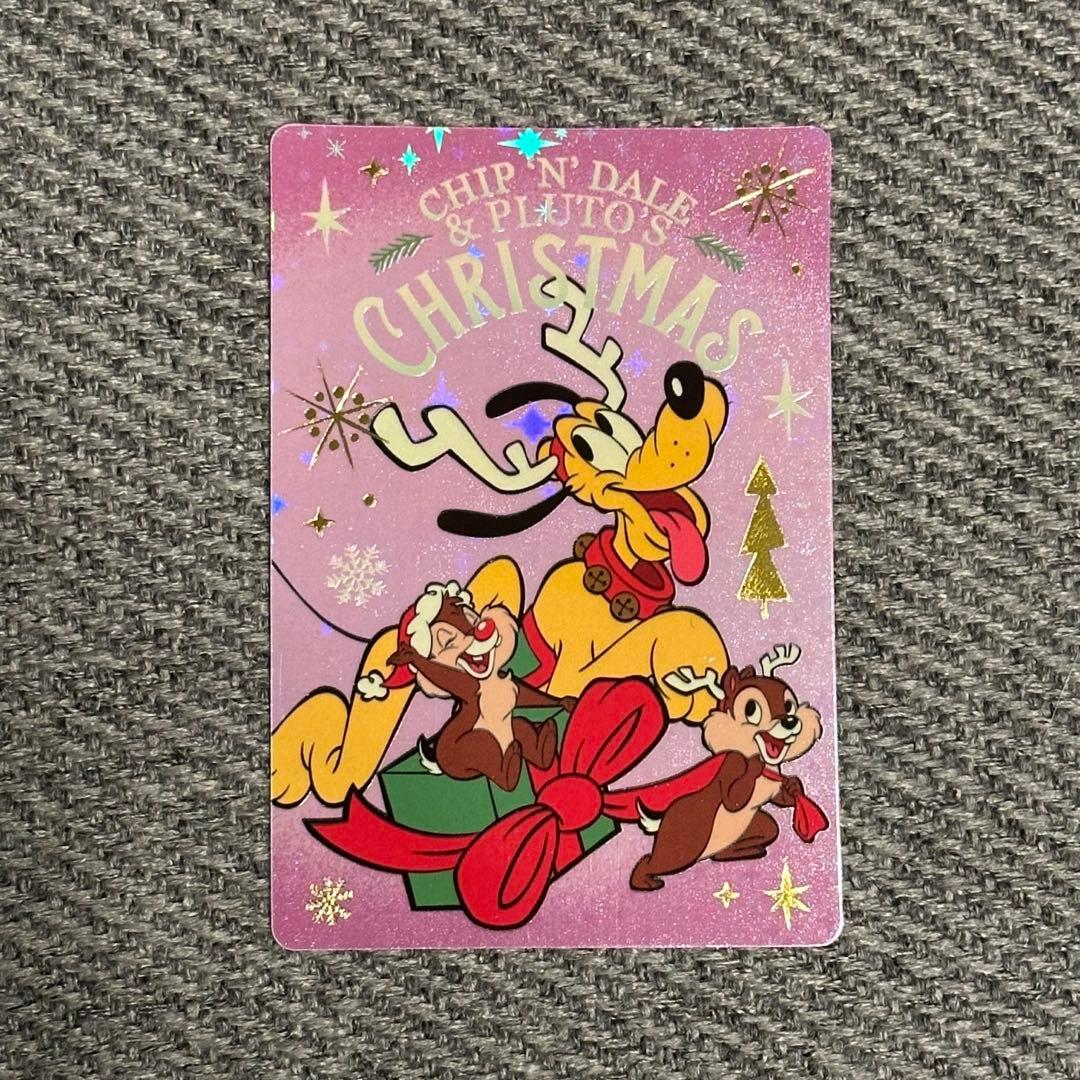 香港ディズニー 限定 コレクタブルカード クリスマス チップ デール