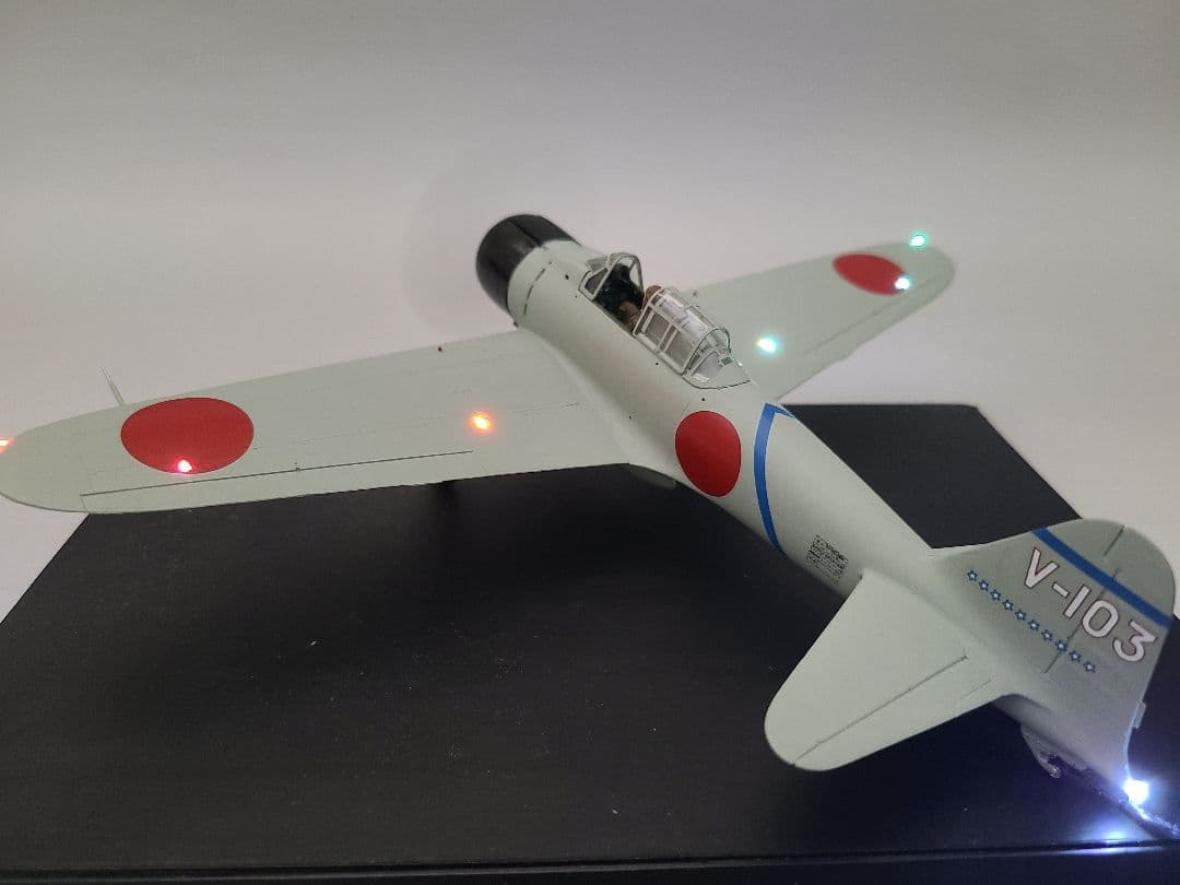 零式艦上戦闘機21型 坂井三郎搭乗機リアルモーターライズ完成品