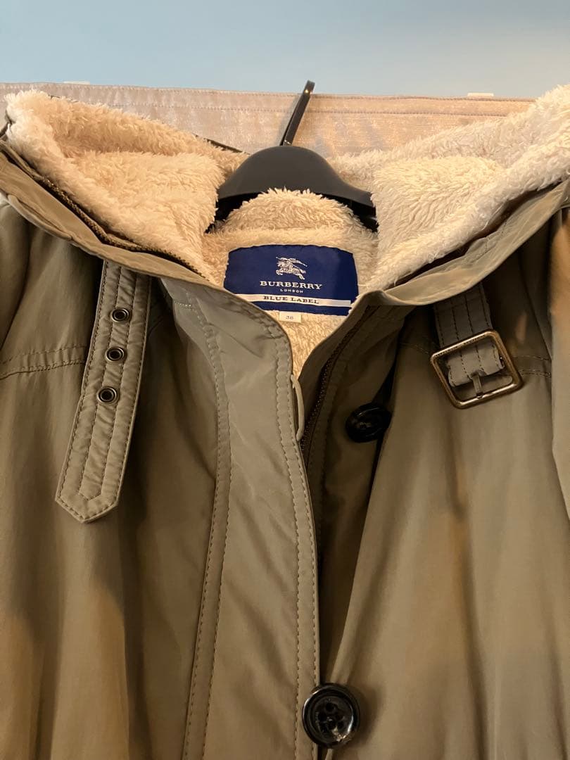 BURBERRY BLUE LABEL モッズコート 38サイズ 送料 無料 通販