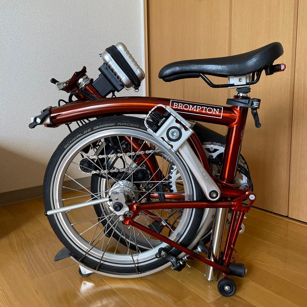 ブロンプトン用 RIDEA/ブラック 軽量ヒンジクランプとクランプレバー