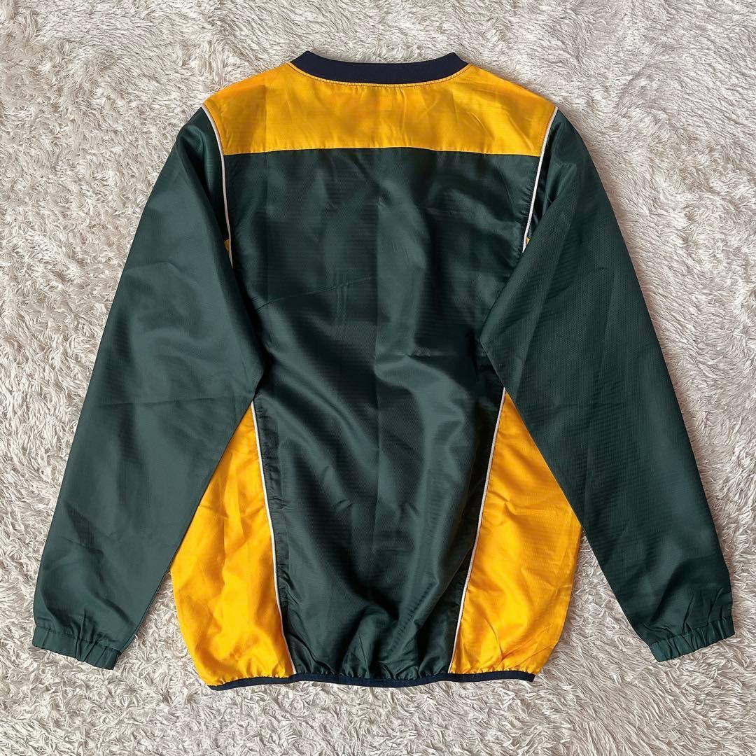 美品】アンブロ ピステ 上下セットアップ ロゴプリント 緑×黄 メンズXL