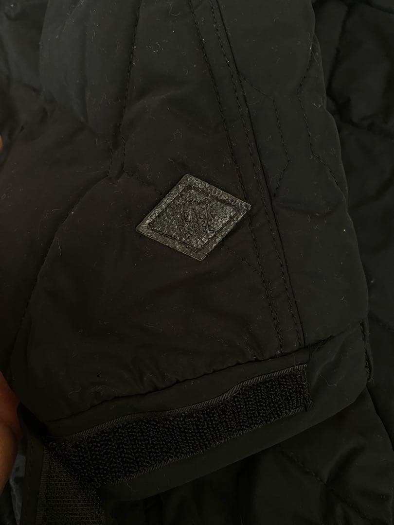 BLACK REBEL フード付きキルティングジャケット