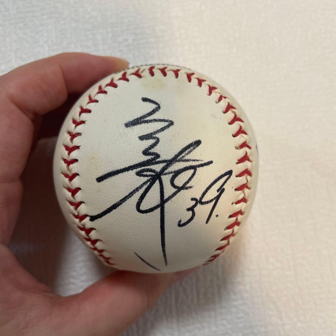 阪神タイガース 矢野輝弘選手 サインボール 70周年バッチ - メルカリ