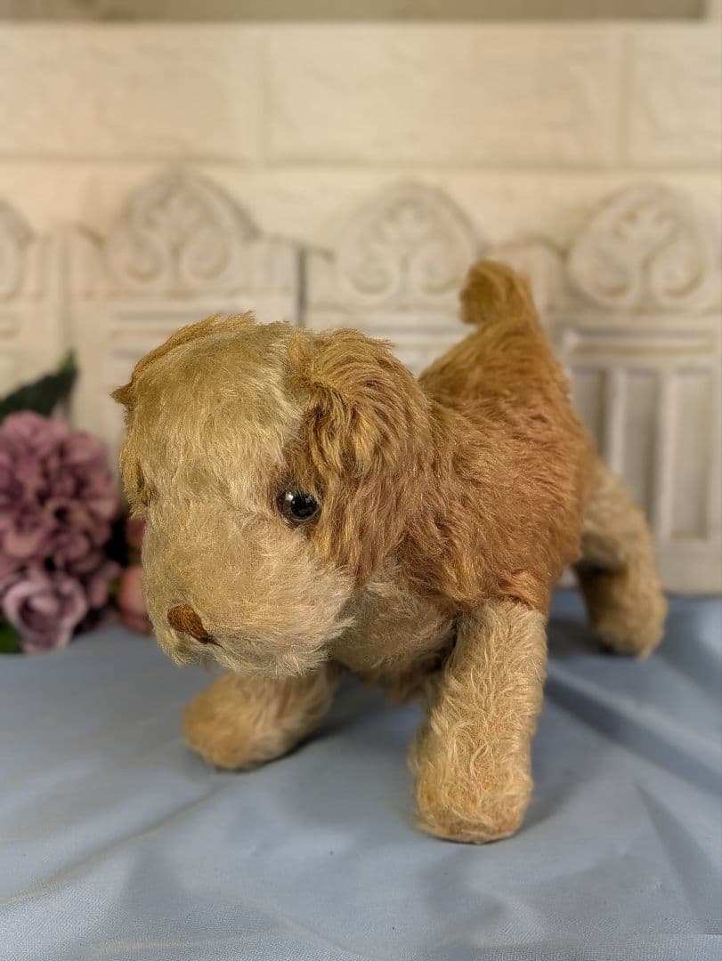 アンティーク ドイツ製 犬 ぬいぐるみ 横幅３０cm 少しお求めやすい価格にしました。テディベア アンティークアニマル 犬