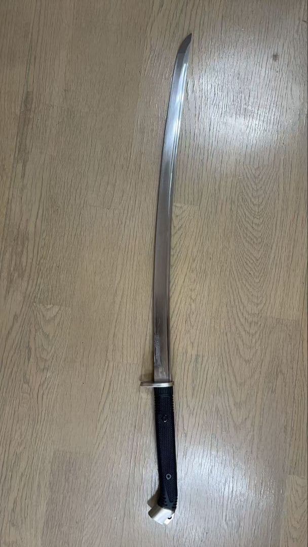 戦術打刀 模造刀 1060 鋼刃 木塗装鞘 TPR 柄 日本刀 居合