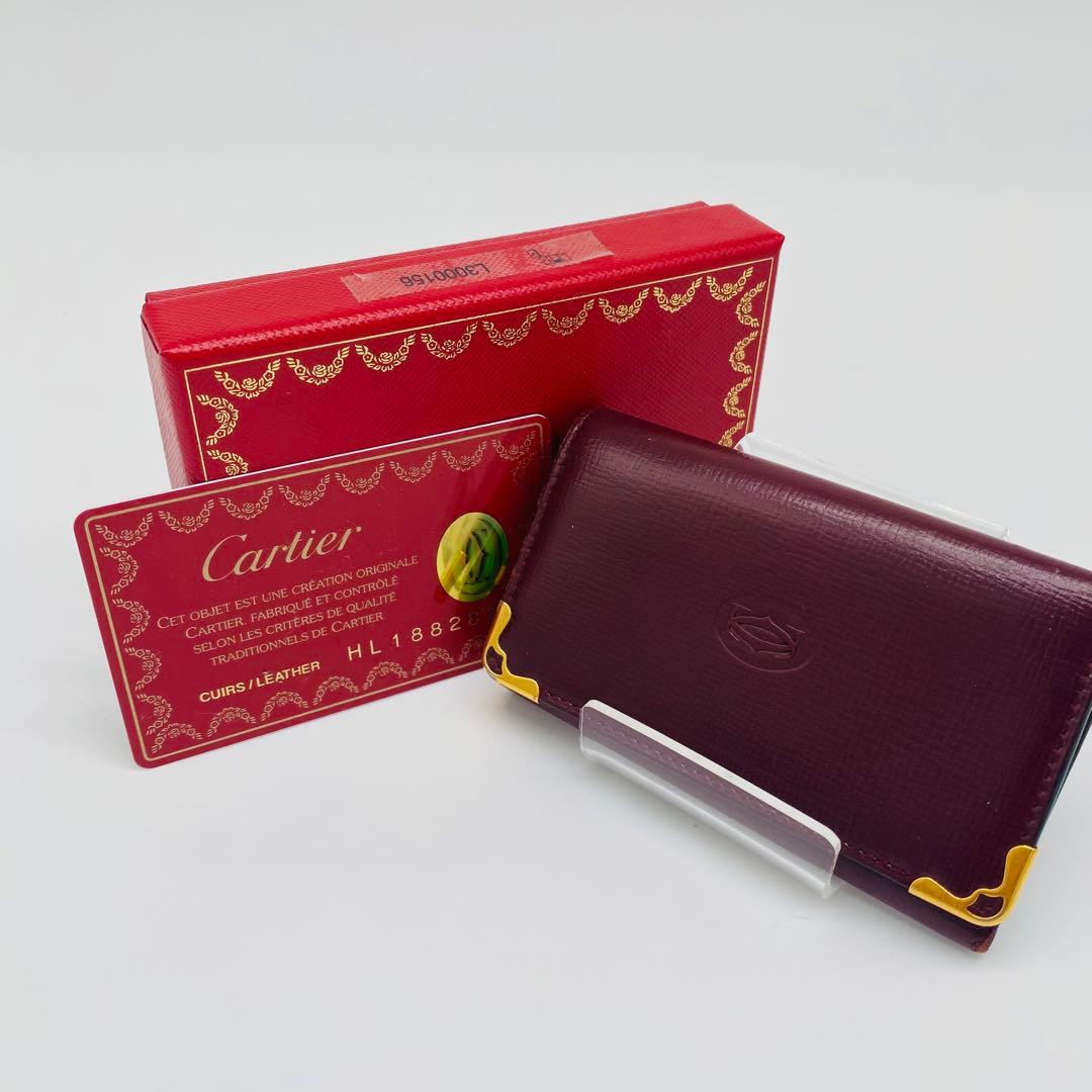 カルティエ マストライン 6連キーケース ゴールド金具 2Cロゴ - メルカリ