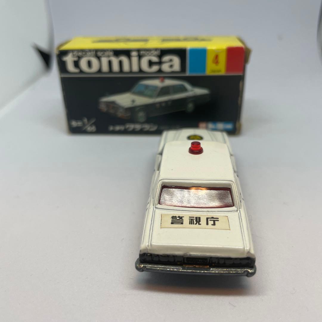 トミカNO.4トヨタクラウンパトロールカー(警視庁)黒箱 日本製 - メルカリ