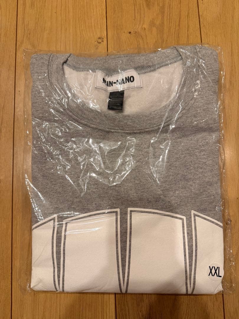MINNANO WAKE Logo Crewneck SW グレー XXL貴重-公式の限定商品