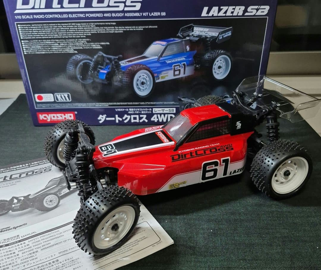 京商 DirtCross 4WD Lazer sb　ダートクロス 1/10 EP 4WD Buggy Assembly kit LAZER SB Dirt Cross 4WD 34321