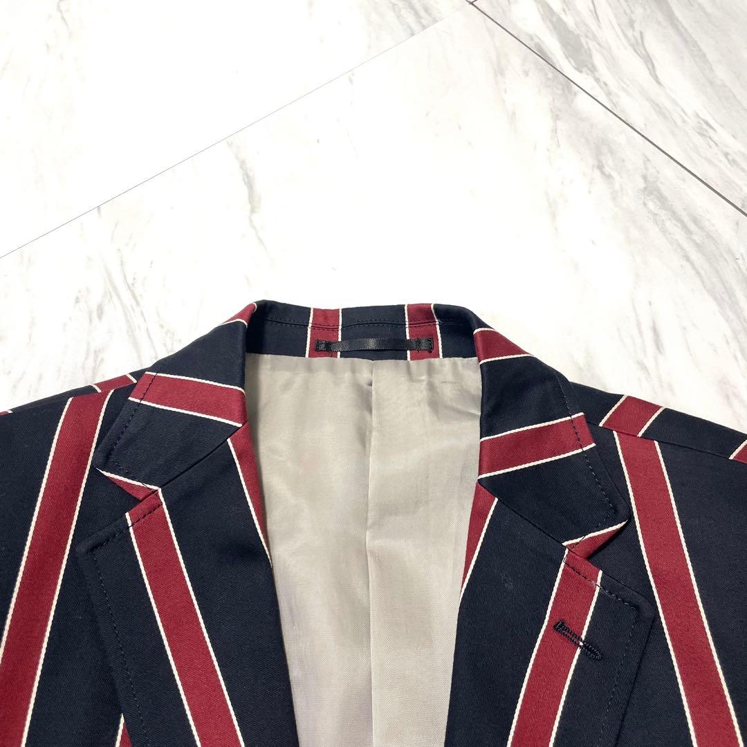 極美品 希少L⭐️フレッドペリー テーラードジャケット 銀ボタン 太