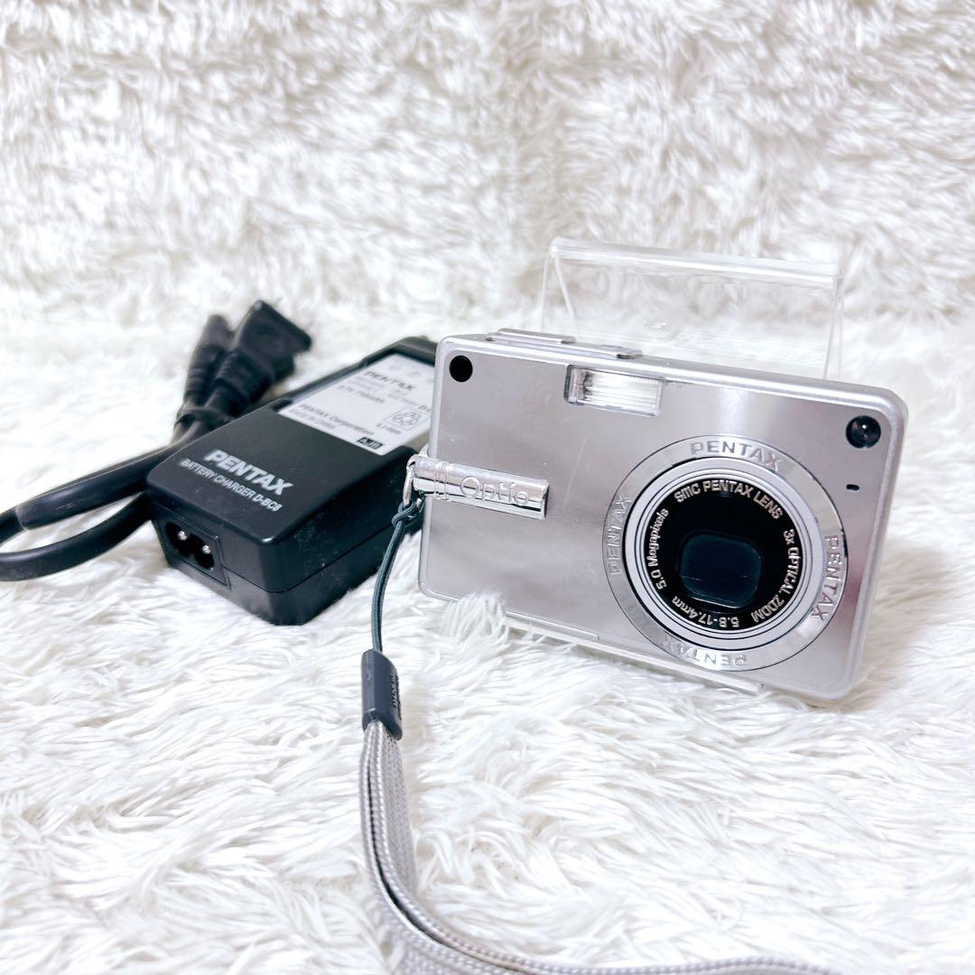 動作確認済】PENTAX Optio S5n シルバー オールドデジカメ - メルカリ