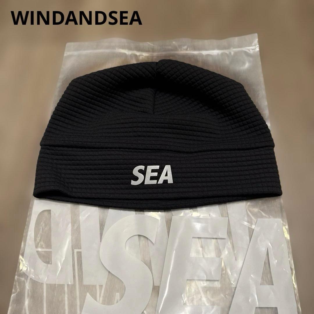WINDANDSEA ウィンダンシー ビーニー ニット帽 黒 未使用品 - メルカリ