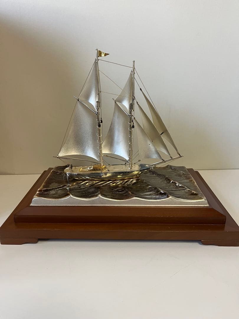 関工芸 銀製 ヨット 帆船 置物 STERLING 960