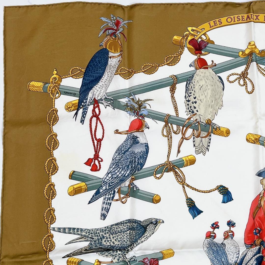エルメス カレ90 LES OISEAUX DU ROY 王の鳥たち スカーフ - メルカリ