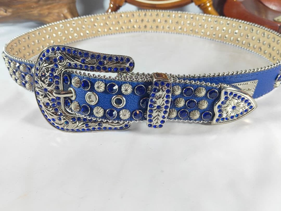 極美品】HERMETIC ヘルメティック 高級クリスタルスタッズベルト正規品