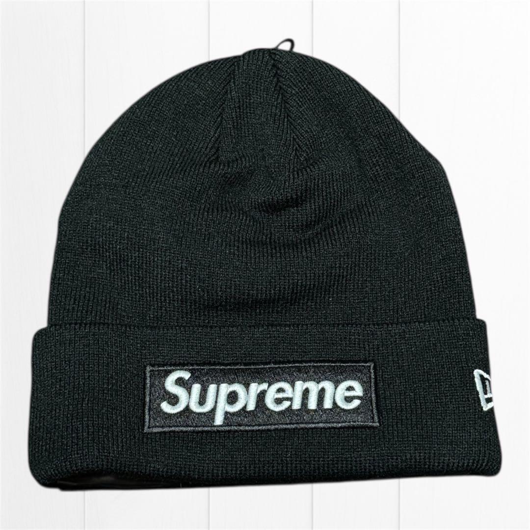 人気】Supreme×New Era Box Logo Beanie ブラック - メルカリ