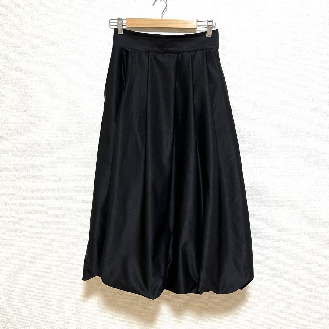 JENNE 美品 大人のバルーンスカート 大きいサイズ ブラック - メルカリ