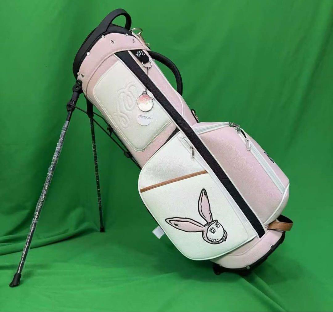 マルボンゴルフ malbon キャディバッグ マルボン スタンド型 ピンク