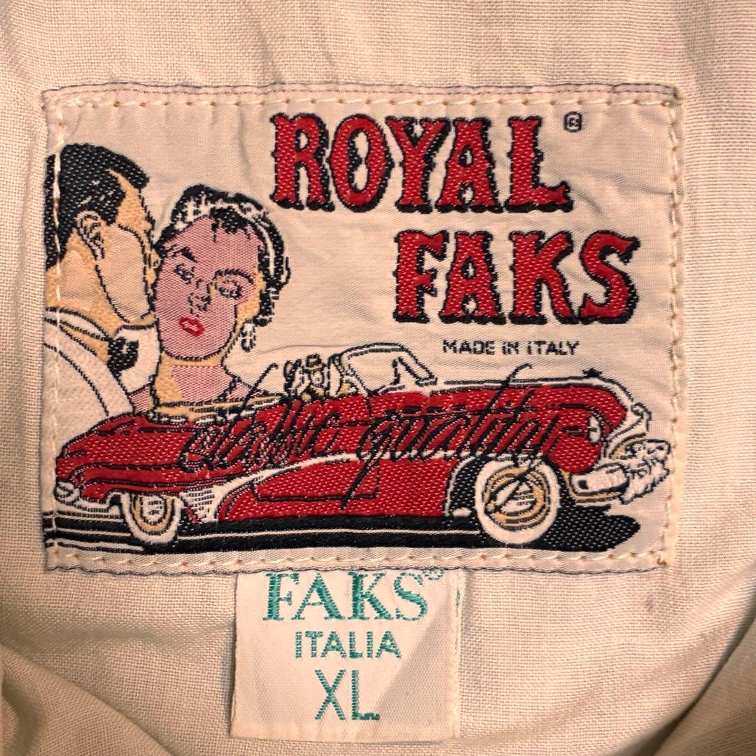 90s ROYAL FAKS イタリア製 デニム ジャケット パーカー