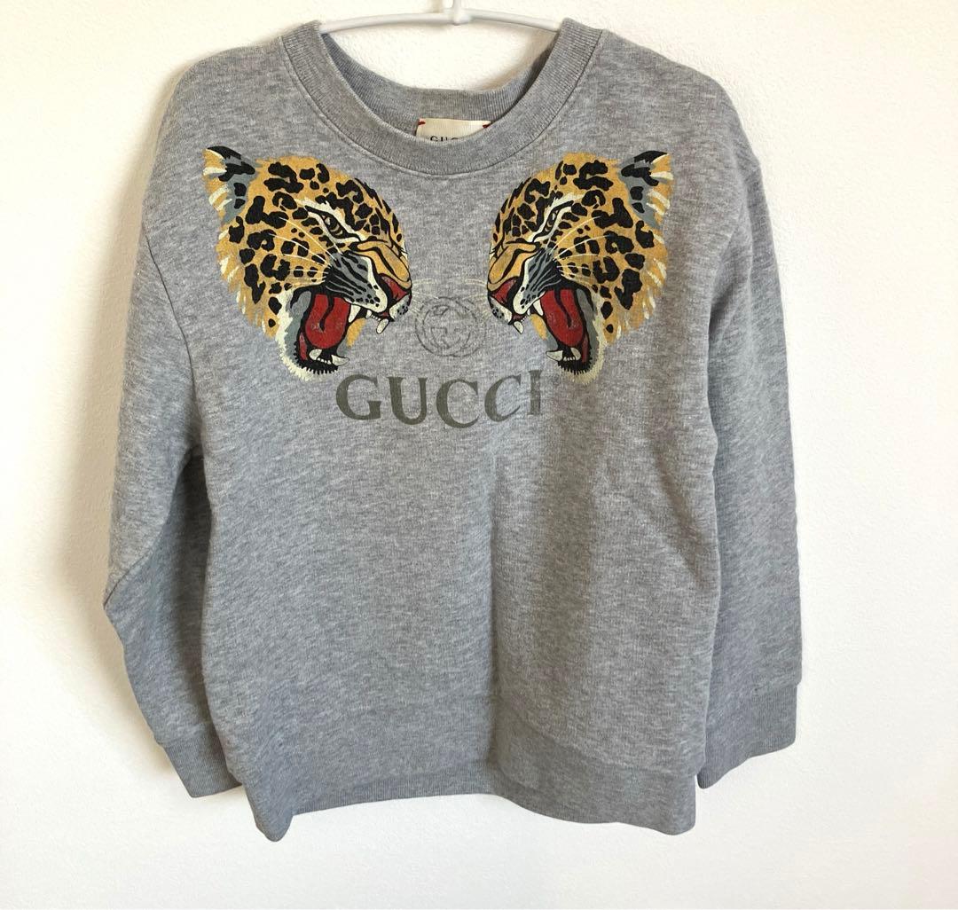 美品！GUCCI 正規品　トレーナー　130センチ 美品】GUCCI グッチ クマ スウェット トレーナー 男女兼用 トップス